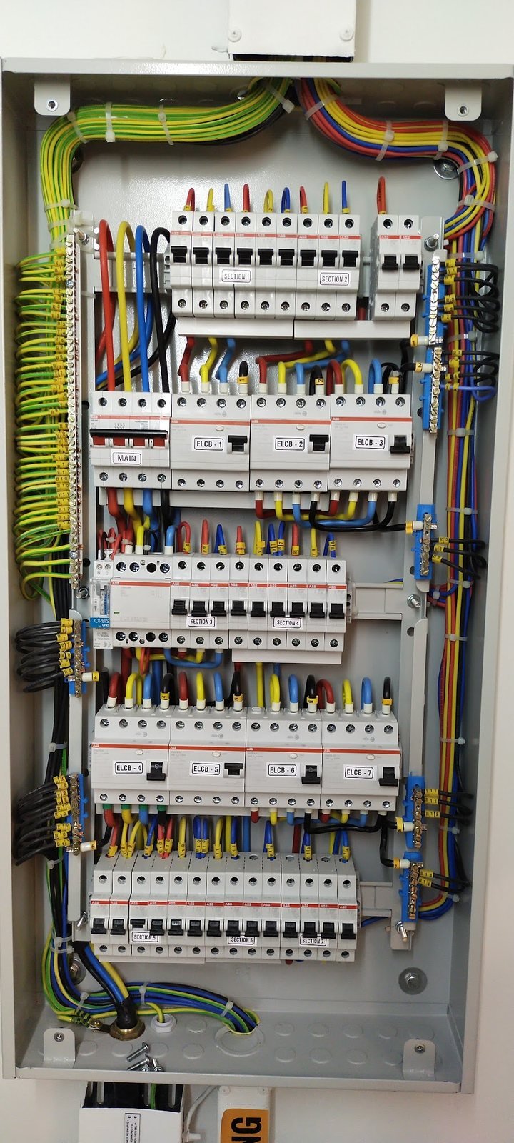 Control Panel Wiring — Al Misbah Al Sehri switchgear, Dubai