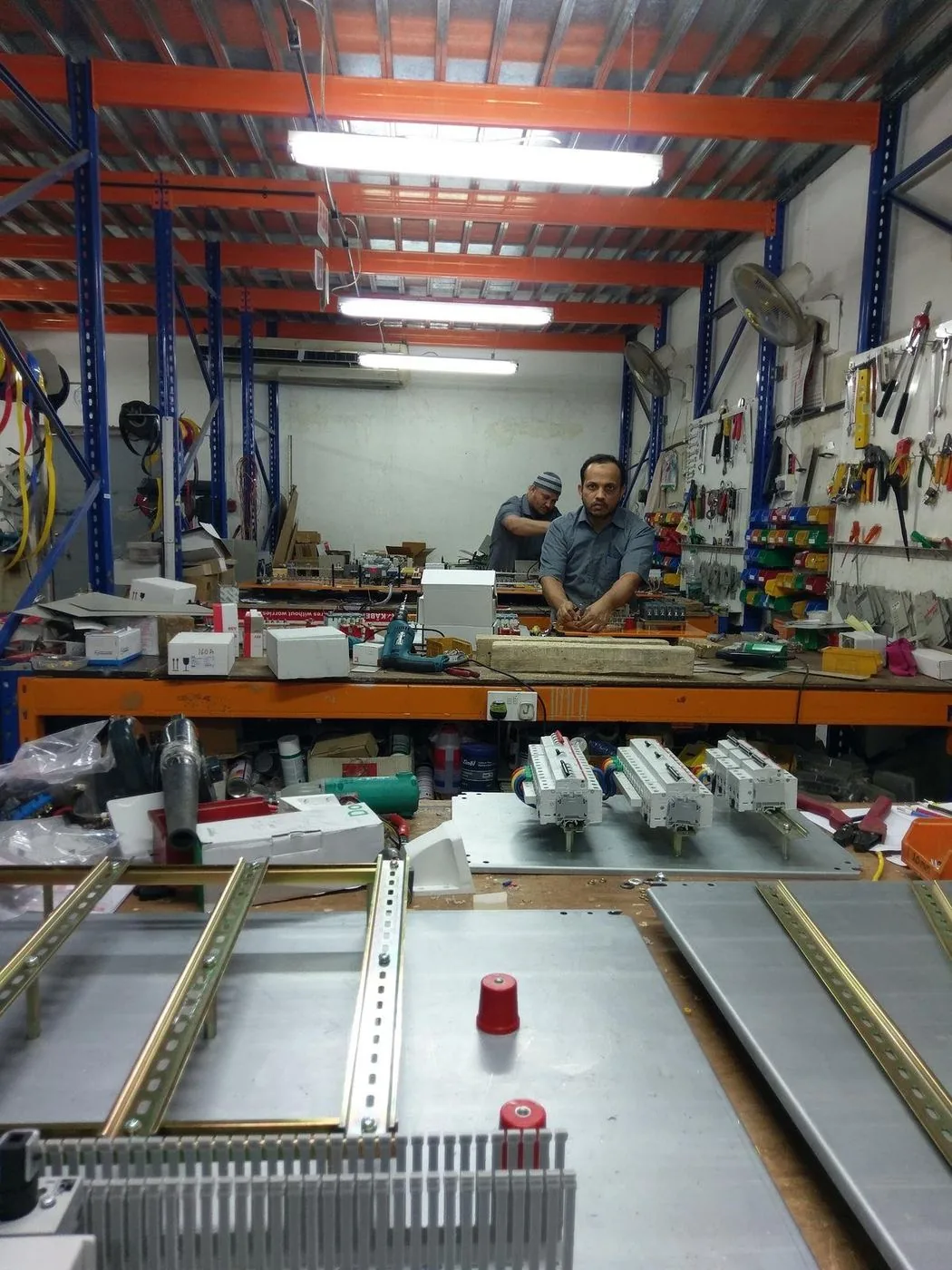 Panel Assembly Floor — Al Misbah Al Sehri switchgear, Dubai